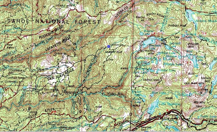 USGS Map of Graniteville, CA