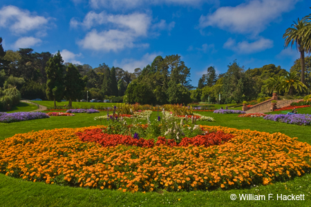 Conservatory of Flowers garden, Golden Gate Park, San Francisco, California